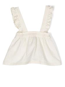 Gesmockte jurk - Beige