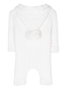 moschinokids Moschino Kids Romper met teddybeerpatch - Wit