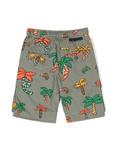 stellamccartneykids Stella McCartney Kids Shorts met palmboomprint - Groen