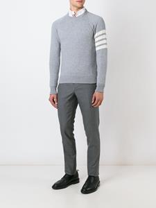 thombrowne Thom Browne striped sleeve jumper - Grijs