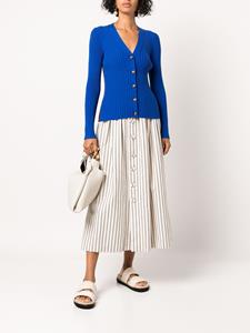 toryburch Tory Burch Ribgebreid vest - Blauw