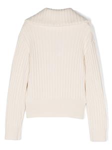 Michael Kors Kids Ribgebreide trui - Beige