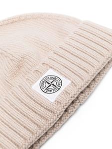 stoneislandjunior Stone Island Junior Gebreide muts - Beige