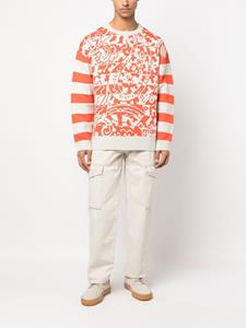 MARANT Sweater met paisley-print - Beige