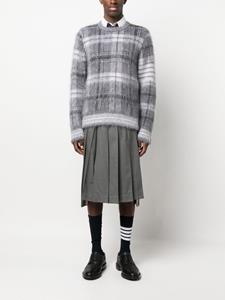 thombrowne Thom Browne Trui met tartan ruit - Grijs