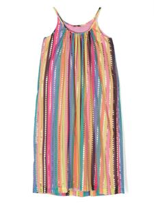 Jurk met colourblocking - Geel