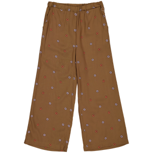 Quapi Meisjes broek - Aaltje - AOP bloemen bruin