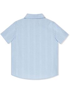 guccikids Gucci Kids Shirt met logo jacquard - Blauw