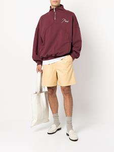 Sweater met logoprint - Paars