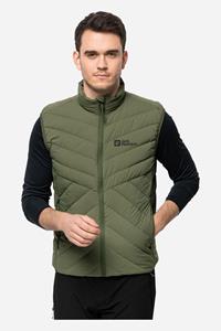 Jack Wolfskin Athletic Dons Vest Bodywarmer Donkergroen