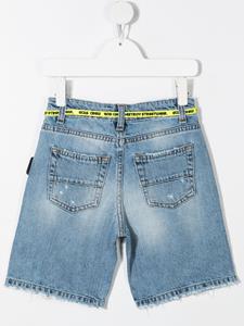 gcdskids Gcds Kids Spijkershorts met logoprint - Blauw