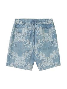burberrykids Burberry Kids Spijkershorts met print - Blauw