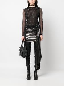 Blumarine Gewatteerde mini-rok - Zilver