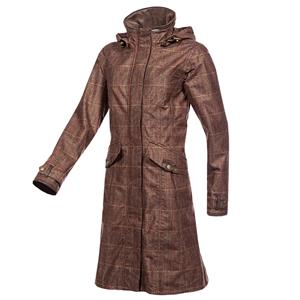 Baleno Dames Regenjas Twyford ruit bruin