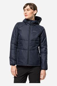 Jack Wolfskin Bergland Gevoerde Dames Hoodie Donkerblauw