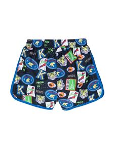 Kenzo Kids Shorts met print - Zwart