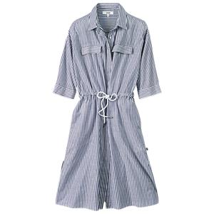 Aigle Dames Blousejurk Boehmeria, blauw-wit