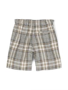 ilgufo Il Gufo Geruite shorts - Beige