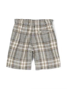 Il Gufo Geruite shorts - Beige