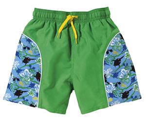 BECO SEALIFE zwemshort, binnenbroekje, elastische band, UV SPF 50+, blauw/groen, maat 92/98**