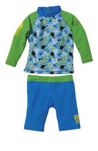 BECO SEALIFE zwempak, 2-delig, UV SPF50+ 50+, blauw/groen, maat 80/86