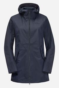 Jack Wolfskin Dakar Parka Dames Donkerblauw