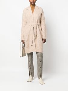 Eleventy Vest met ceintuur - Beige