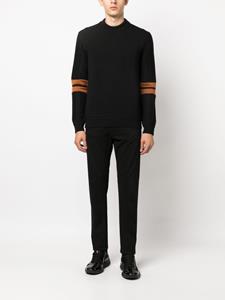 Zegna Gestreepte trui - Zwart
