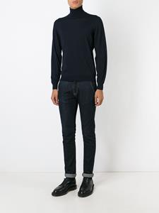 Drumohr Fijngebreide coltrui - Blauw