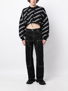 VETEMENTS Gerafelde trui - Zwart