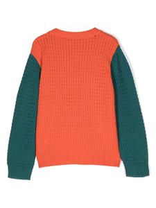 Stella McCartney Kids Trui met colourblocking - Oranje