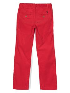 Ralph Lauren Kids Ribfluwelen broek - Rood