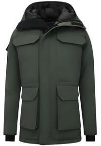 Beluomo Halflange winterjas met capuchon