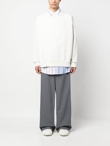 maisonmargiela Maison Margiela Sweater met geborduurd logo - Wit