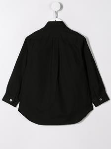 commedesgarçonsplaykids Comme Des Garçons Play Kids Shirt met logopatch - Zwart
