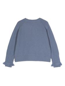 ilgufo Il Gufo Kabelgebreide trui - Blauw