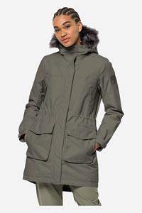 Jack Wolfskin Winterfrost Ins Parka W Olijfgroen