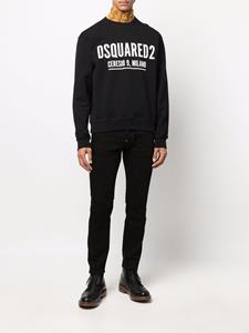 DSQUARED2 Sweater met logoprint - Zwart