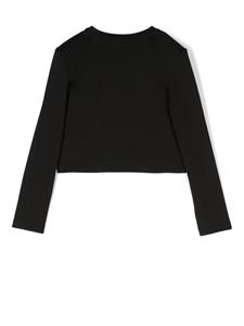 balmainkids Balmain Kids T-shirt met logo - Zwart