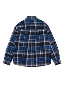 Dsquared2 Kids Geruit shirt - Blauw