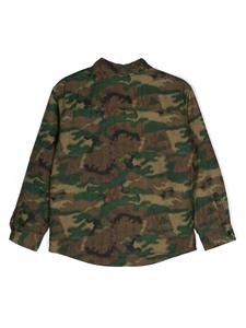 dsquared2kids DSQUARED2 KIDS Sweater met camouflageprint - Groen