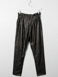 balmainkids Balmain Kids Broek met ceintuur - Zwart