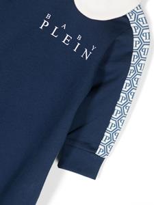philipppleinjunior Philipp Plein Junior Romper met monogramprint - Blauw