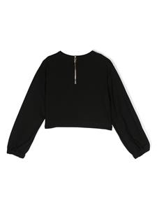 balmainkids Balmain Kids T-shirt met logo - Zwart