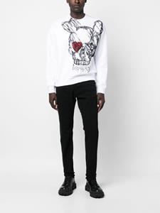 Dsquared2 Sweater met doodskopprint - Wit