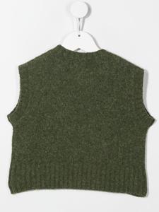 Aspesi Kids Ribgebreid vest - Groen