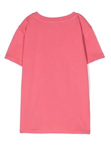 balmainkids Balmain Kids T-shirt met logoprint - Rood