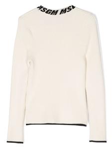 Intarsia trui - Beige