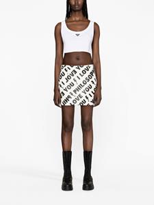 philosophydilorenzoserafini Philosophy Di Lorenzo Serafini Mini-rok met tekst - Wit