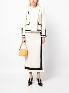 mamekurogouchi Mame Kurogouchi Tweed rok - Wit